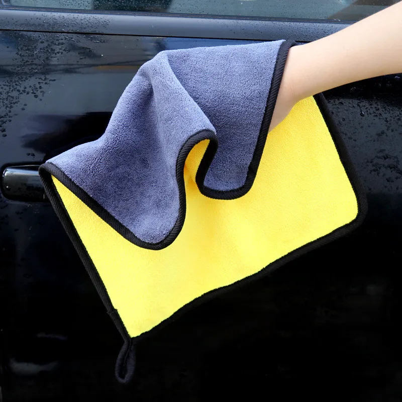 Car Care Microfiber Cleaning Cloth Kitchen Towel Plush Polyester Fiber Dish Wash 30*60cm Wiping Absorbent Scouring Pad | Дом и сад