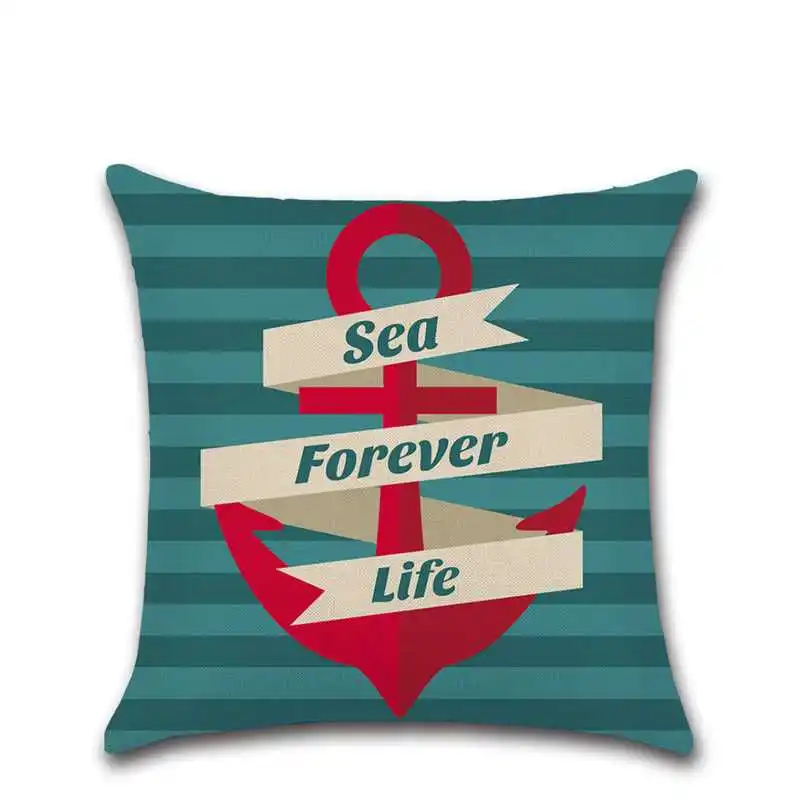 

Anchor Series Cushion Set 45*45cm Cushion Cover Linen Throw Pillow Car Home Decoration Decorative Pillowcase