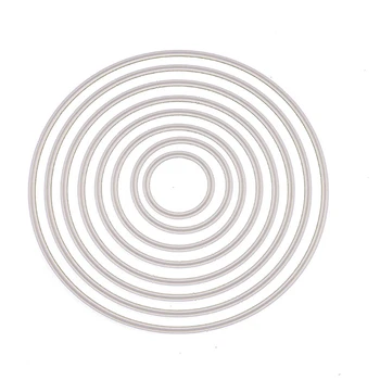 

Round Cutting Dies Stencil DIY Scrapbooking Embossing Album Paper Card Crafts 95AA