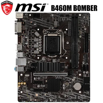

NEW MSI B460M BOMBER Motherboard Motherboard LGA 1200 64GB DDR4 PCI-E 3.0 M.2 Desktop B460 Mainboard 1200 HDMI PCI-E 3.0 B460