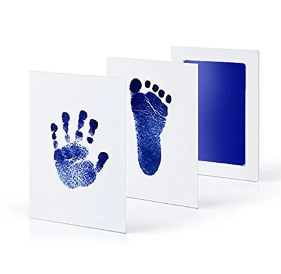 Safe Non-Toxic Baby Footprints Handprint No Touch Skin Inkless Ink Pads Kits for 0-6 Months Newborn Pet Dog Paw Prints Souvenir best newborn photographers near me Baby Souvenirs