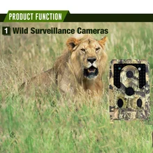 Следовая камера 12MP 1080P 3 сенсорные головки 34 светодиода инфракрасная охотничья камера ночного видения камера для дикой природы s