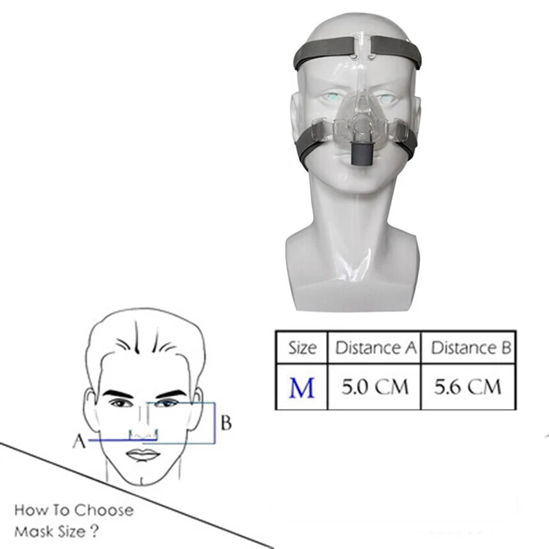 Решить храп маска назальная маска BMC-NM4 маска реер с головным убором для CPAP трубка для сипап сна Храп апноэ Здоровье и красота и м