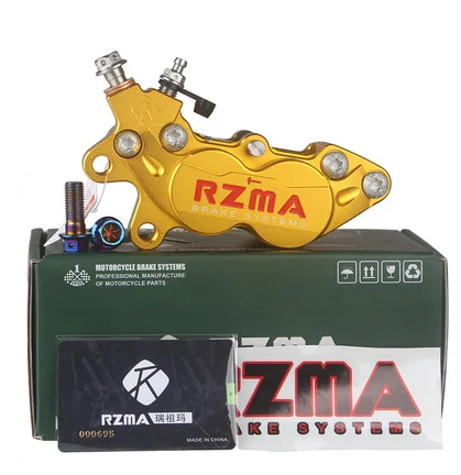 RZMA Rezuma тормозной суппорт m430 большой до четырех тормозной насос с ЧПУ большой Абалон Электрический Мотоцикл аксессуары - Цвет: Черный