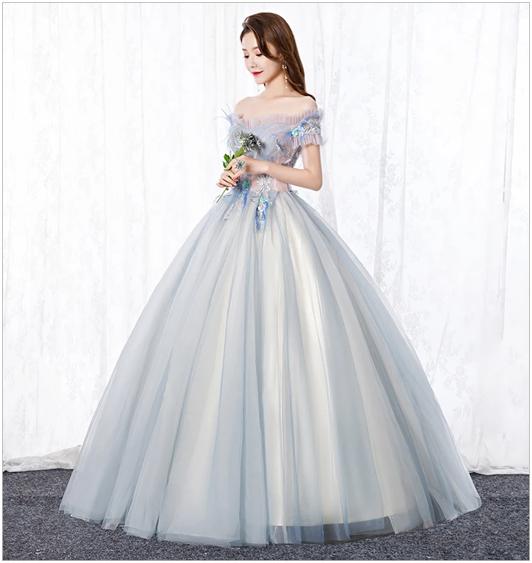 Изготовленное на заказ Королевское голубое праздничное платье vestido de 15 anos de debutante Золушка вечерние платья для выпускного вечера 15 лет