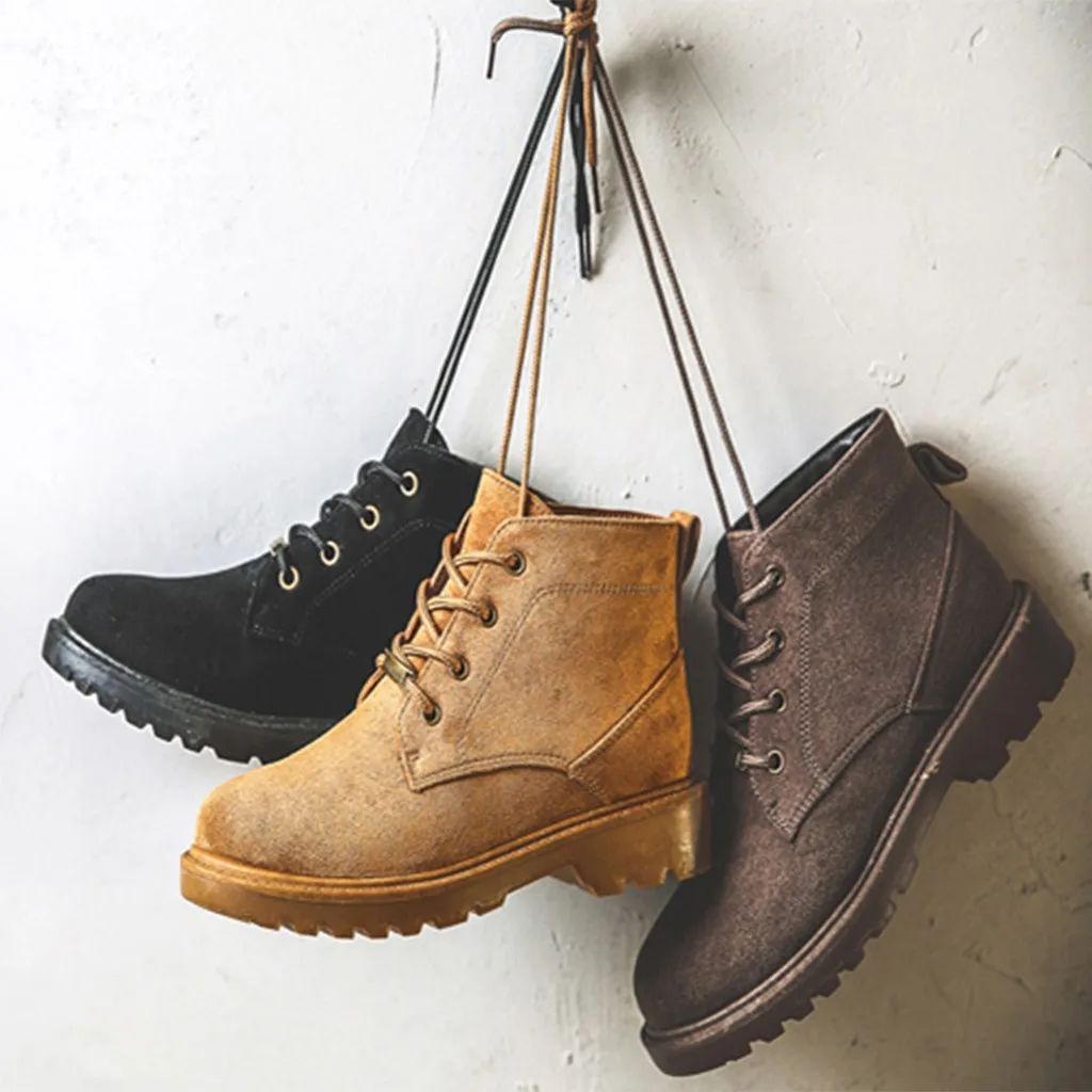 

Fashion Autumn Winter Women Classic Ankle Marten Boots Lace Up Sewing Retro Fashion Classic Style Women Boots Winter Shoes