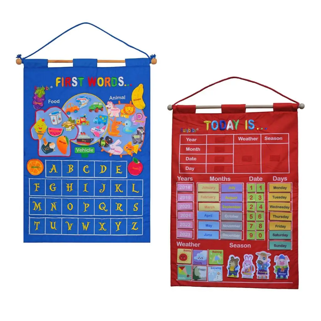  Learning Calendar with Weather Station for Kids Early Educational Toys