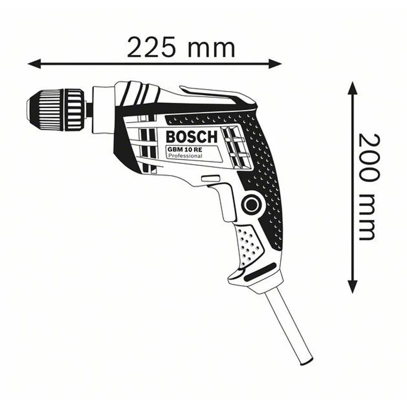 BOSCH GBM 10 RE 450 ватт скорость двигателя 2600 об/мин Мощный, долговечный МНОГОФУНКЦИОНАЛЬНЫЙ электроинструмент электрическая отвертка