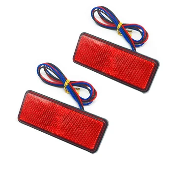

Motorcycle Scooter 24LED Tail-Brake Stop Turn Signal-Lamp Rectangle Reflector Quick And Easy Installation