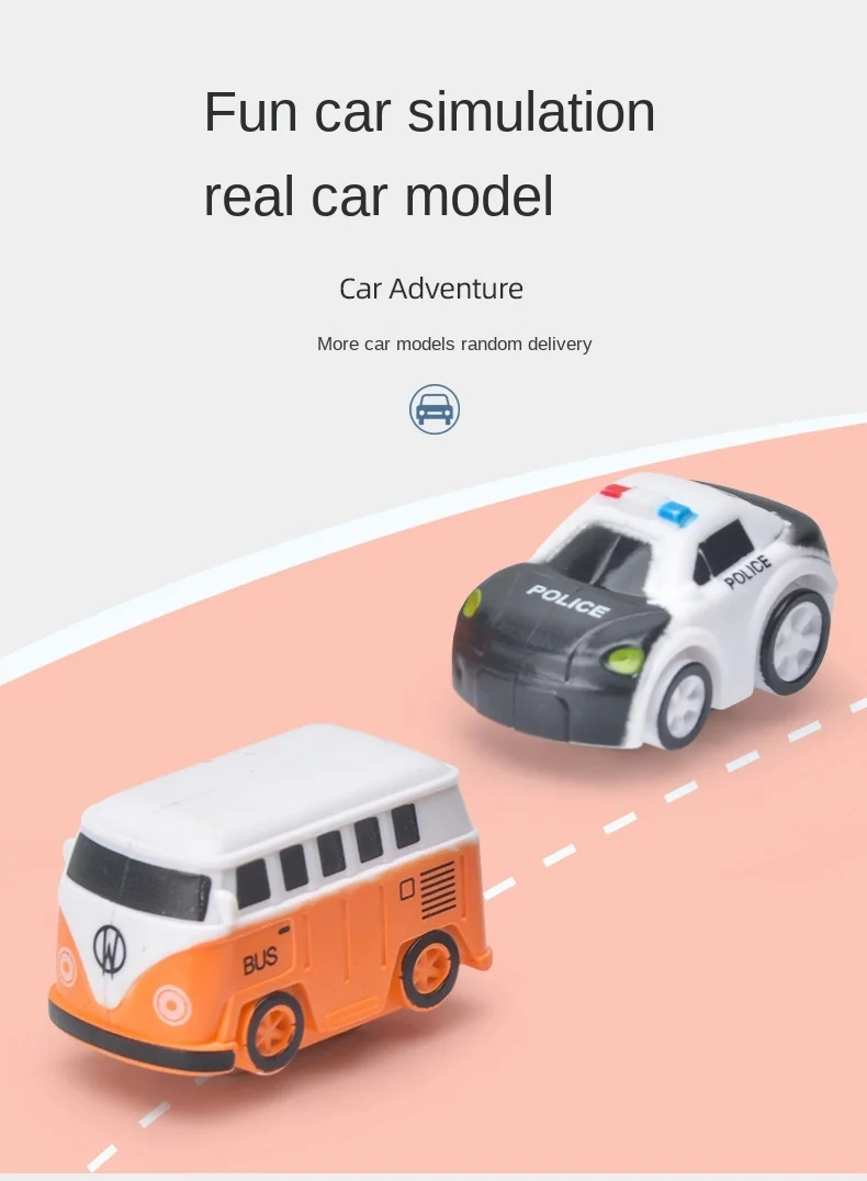 New Racing Rail Car Model Racing Educational Toys Children Track Car Adventure Game Brain Game Christmas Interactive Train Toy