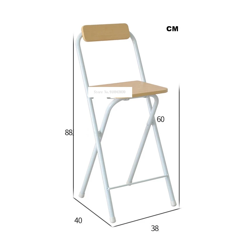 Taburete de cocina plegable de madera para desayuno con altura de mostrador  trasero, taburete plegable de 45, 63, 29.5 in, taburete alto portátil para