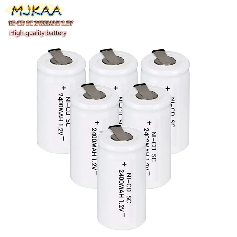 20 шт/SC NI-CD 2400Mah 1 2 V аккумуляторная батарея электрические сверла | Электроника