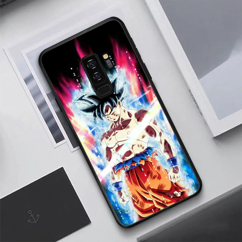 black Hot Dragon Ball Super Son Goku black soft TPU phone cases for Samsung Galaxy S10 S10PLUS S7Edge S8 S9 Plus note 8 A750 - Цвет: black