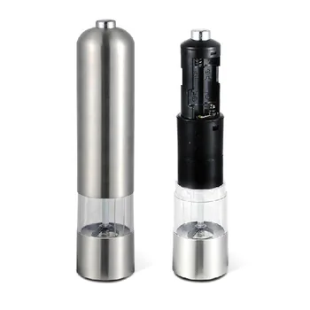 

Kitchen Gadgets Portable Professional Spice Grinder Salt Pepper Mill Stainless Steel Easy Cleaning Electric Cooking Tools