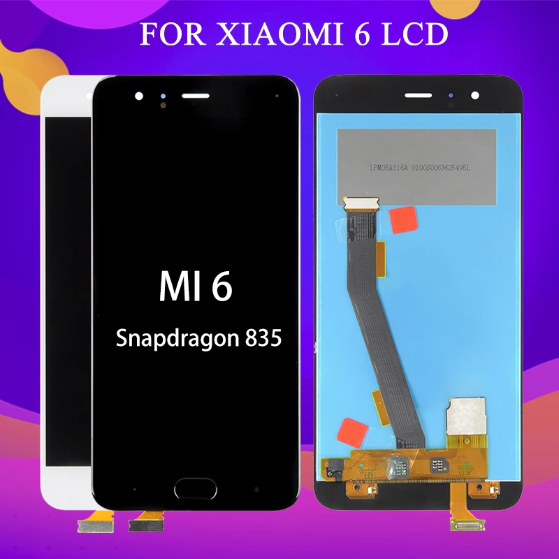 Dinamico продвижение для Xiaomi Mi6 дисплей с сенсорным экраном дигитайзер MI6 Mi 6 в сборе