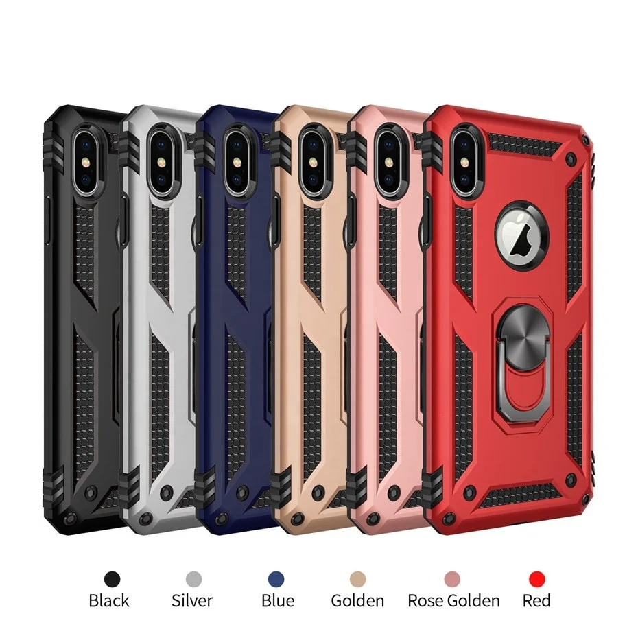 Противоударная броня подставка Аксессуары для мобильных телефонов для iPhone X XS Max XR