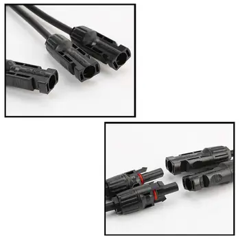 

1Pair MC4Y Connection Cable Electrical Solar Panel Wire Photovoltaic Connector 72XD