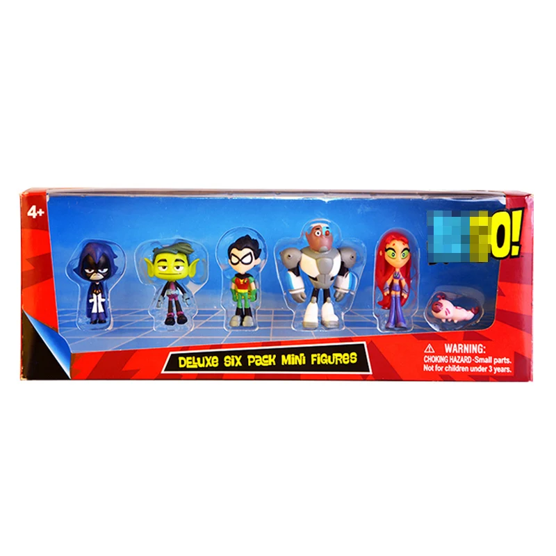 Экшн фигурка Titans Go для подростков 6 шт./компл. оригинальная игрушка детей 2 дюйма