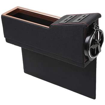 

Car Seat Gap Storage Storage Box Multi-Function Car Storage Box with USB Charging