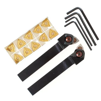 

Metal Lathe Cut Tool Holder WWLNR1616H/K08+WWLNL1616H/K08 WNMG080404 Insert Kit
