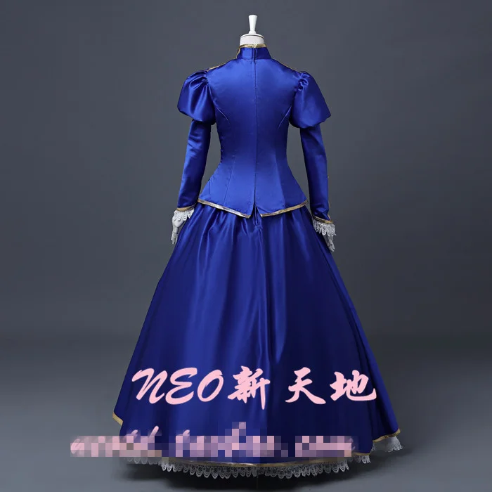 Fate Grand Order Saber Arturia Pendragon Alter Blue униформы костюмы для косплея на заказ F