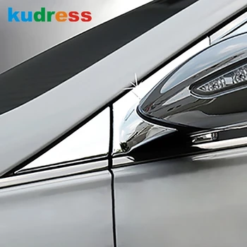 

For Hyundai Sonata i45 2010 2011 2012 2013 Chrome Door Side Wing Rear View Mirror Cover Trim Molding A Pillar Garnish Strip