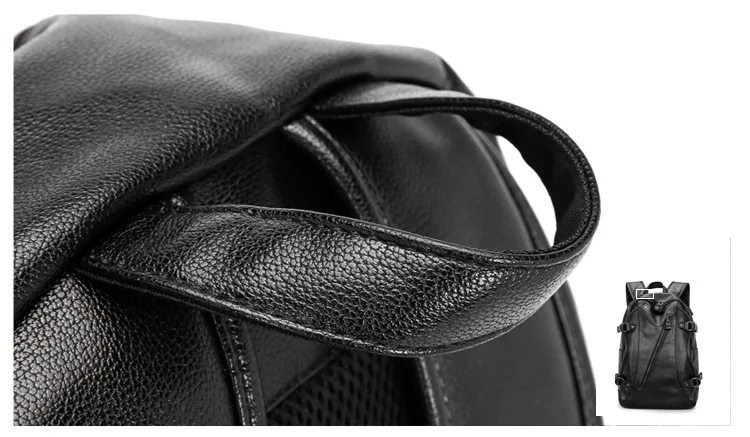 Лидер продаж! Мужской модный мужской рюкзак для путешествий рюкзак Mochilas Школьный мужской кожаный бизнес-usb зарядка Водонепроницаемый рюкзак LI2409