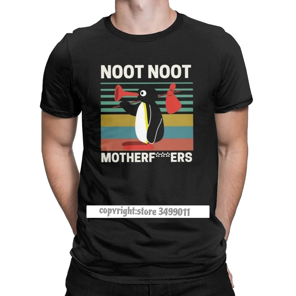 Новинка Noot материнское фу *** s футболки мужская футболка Pingu Пингвин мем забавная
