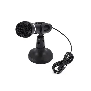 

Microphone Computer Condenser Studio Mic 3.5mm socket & Play for Desktop Laptop for Online Chatting Recording Gaming