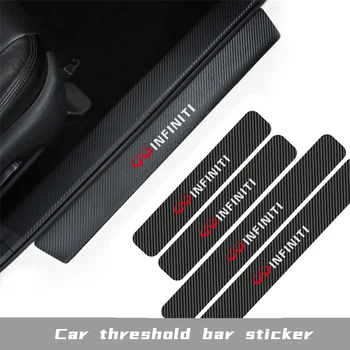 

Car Door Sill Cover Carbon Fiber Protector Sticker For Infiniti Q50 Q30 Q60 Q70 QX50 QX30 QX60 QX70 QX80 Car Styling Accessories