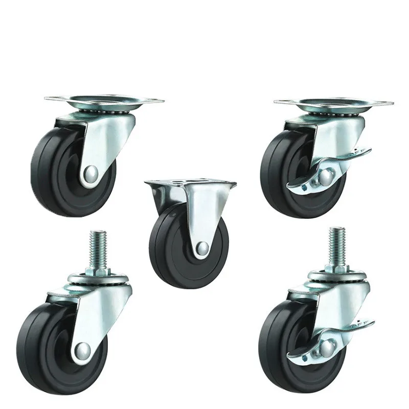 Сверхмощные роликовые колеса полиуретановое Колесо без шума для тележек