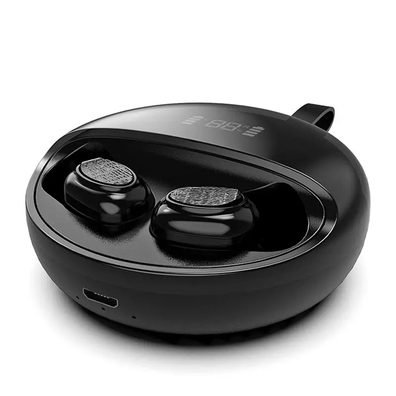 Миниатюрные беспроводные наушники YTOM Bluetooth 5 0 со светодиодным дисплеем гарнитура