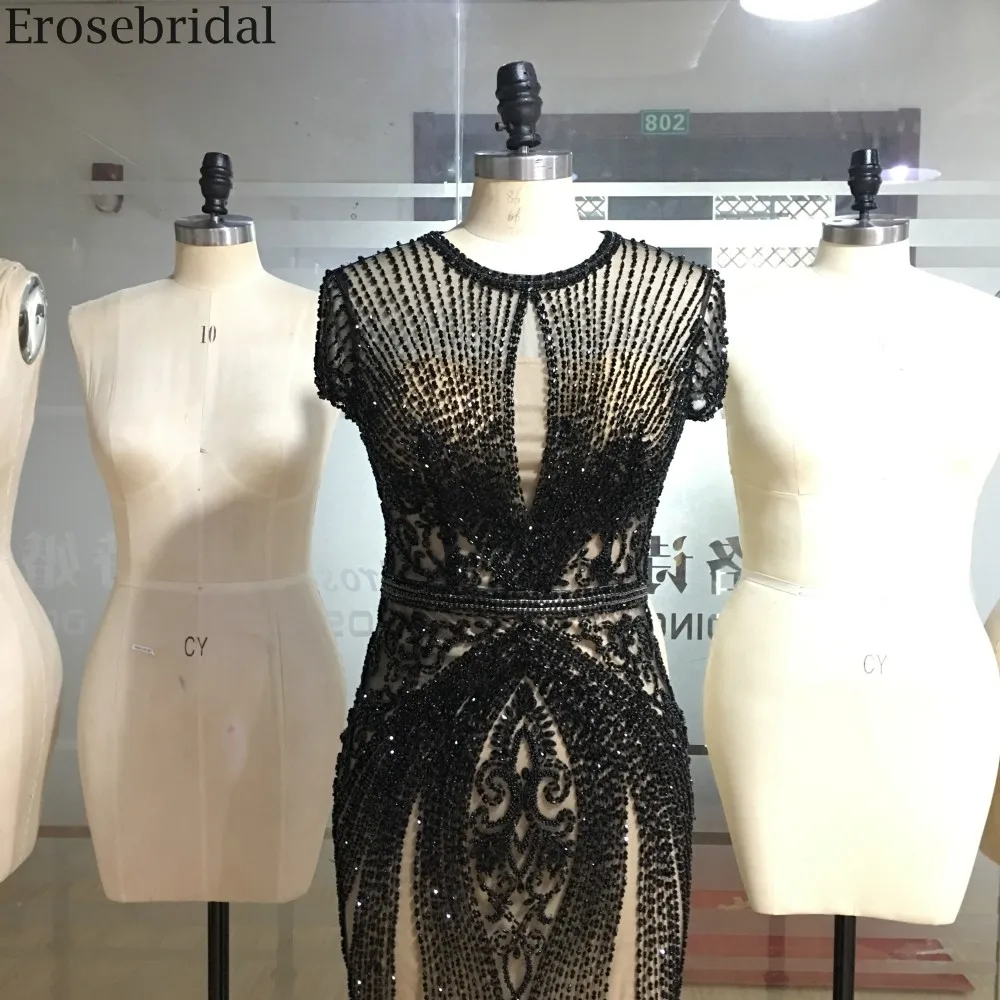 Erosebridal, темно-синее длинное платье для выпускного вечера, реальное изображение, вечерние, длинное платье, элегантное женское вечернее платье на молнии сзади
