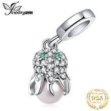 Ювелирные изделия, 925 пробы, серебряные бусины осьминога, амулеты, серебро 925,, подходит для браслета, серебро 925, оригинальные бусины для изготовления ювелирных изделий