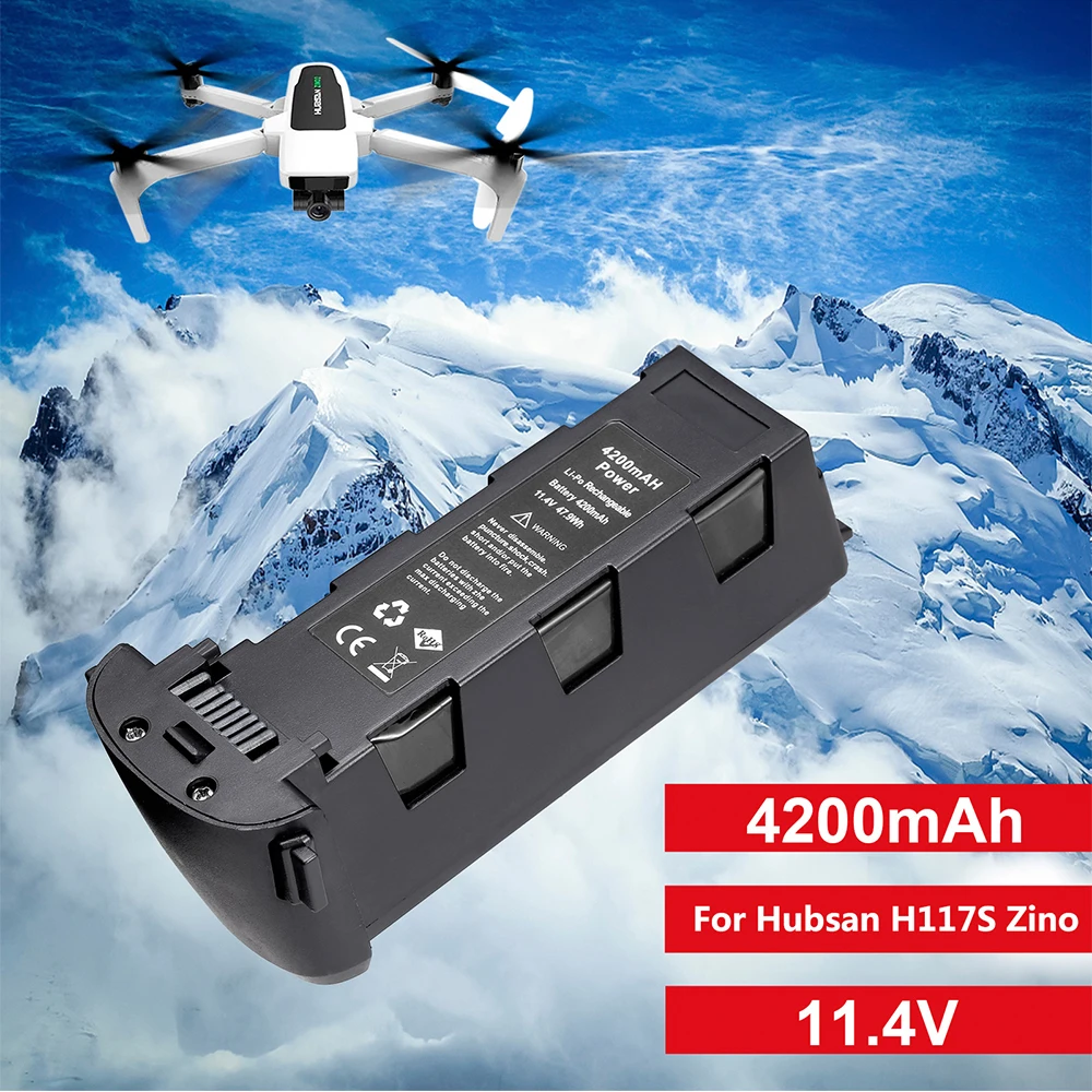 Новое поступление распродажа! Аккумулятор для квадрокоптера Hubsan H117S Zino 11 4 в 4200 мА
