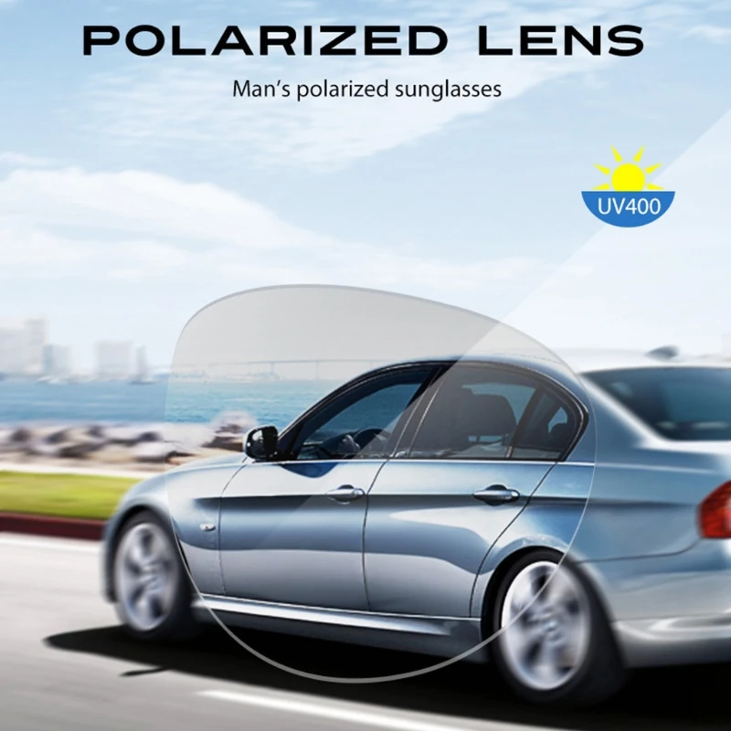 Polarized Sunglasses Anti-Glare HD-Lens Clear Night Vision Sunglasses Daytime Polarized Copper and Yellow Tint Night Driving Glasses For Men