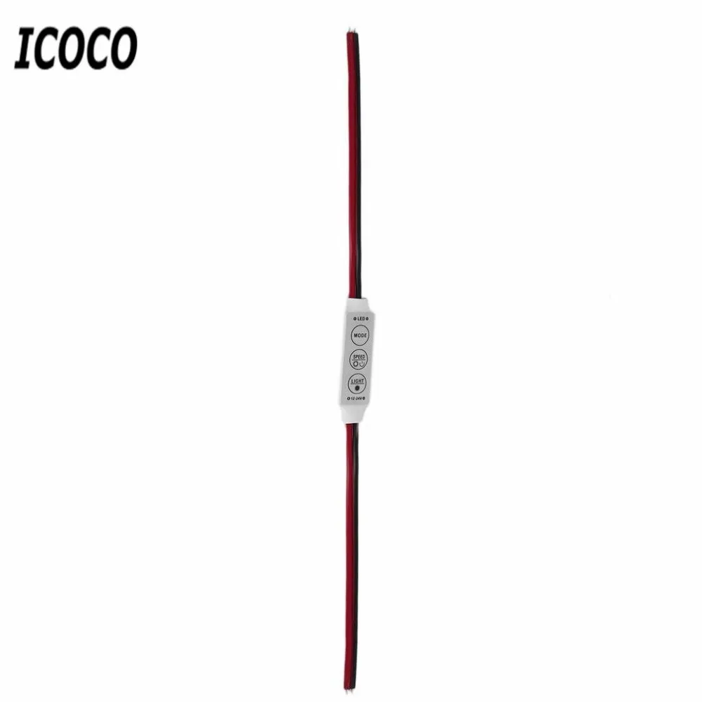 DC 12V Мини rgb контроллер диммер переключатель для 5050 3528 SMD светодиодный свет