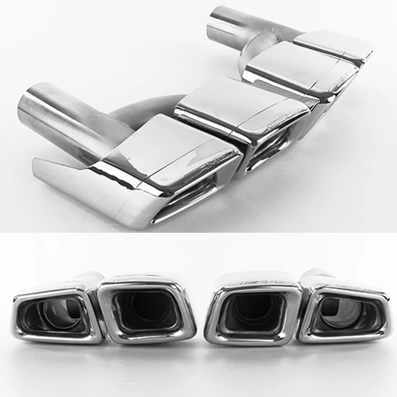 2 шт. автомобильный наконечник выхлопной трубы глушитель из нержавеющей ...