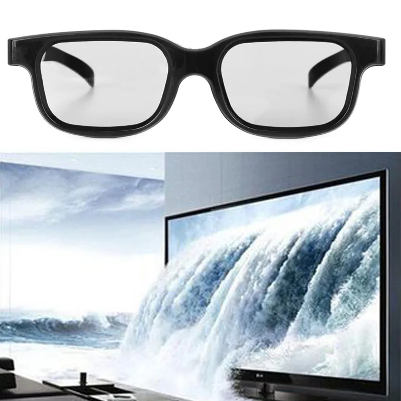 Черные 3D очки H3 высококачественные поляризованные Пассивные 3D очки для ТВ реальные D 3D кинотеатры
