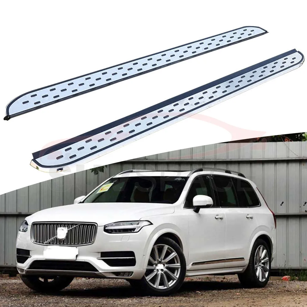 Боковой Шаг подходит для Volvo XC90- Беговая доска nerf бар 2 шт. левый и правый алюминиевый боковой шаг боковая педаль