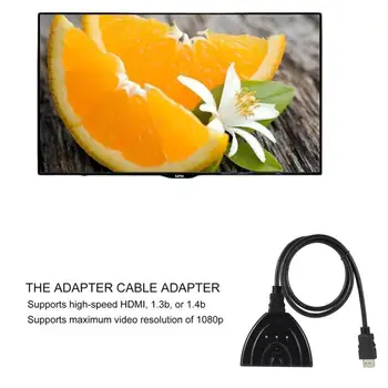 

Universal 3 Port Auto HDMI Switch Switcher Splitter Hub Box Adapter 3D Full HD 1080p For HDTV Computer Projector LCD TV Player
