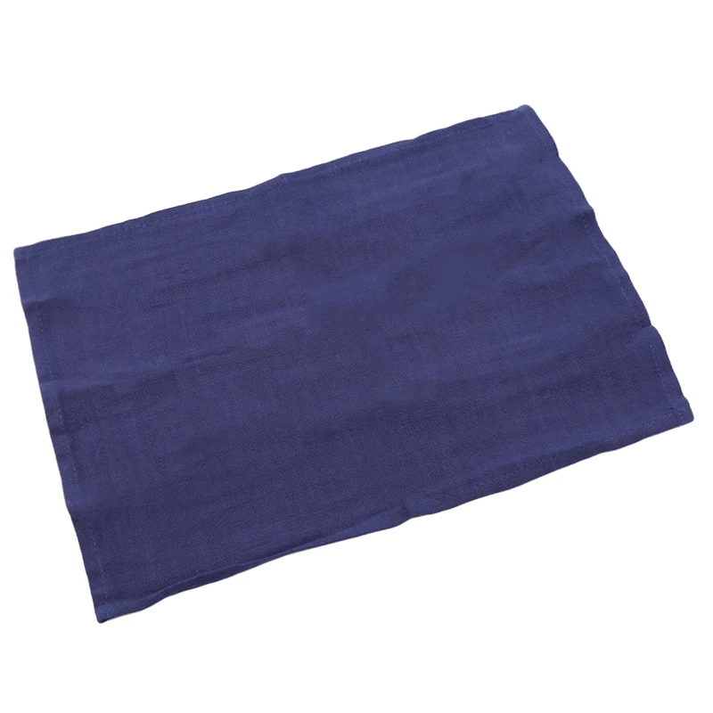 sapphire Cotton Linen Cloth Table Napkin Polyester Handkerchief Cloth for Diner Party Xmas Solid Cup Dishes Napkins Table Decorative - Цвет: sapphire