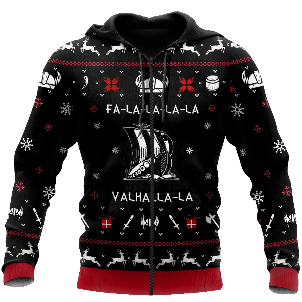 Weihnachten Odin Tattoo Symbol 3D All Over Gedruckt Herren Herbst Hoodie Unisex Casual Pullover Streetwear Jacke Trainingsanzüge DK264 – Detail 9