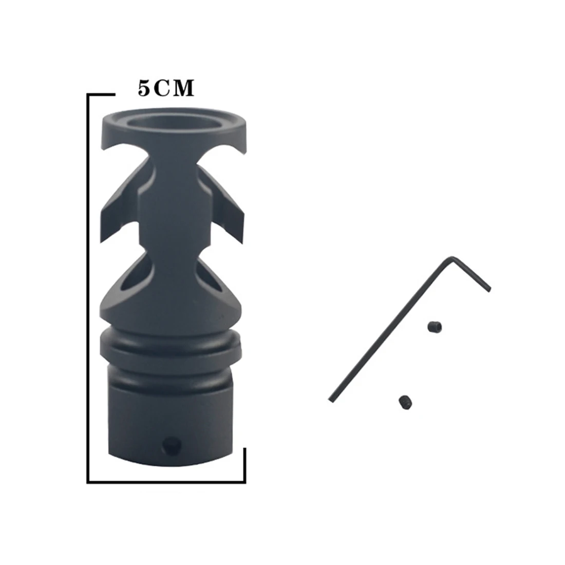 Steel ACC Barrel Decorative Cap for JM Gen.9 M4A1/JM Gen.10 ACR with 14mm Threaded Concave Tube