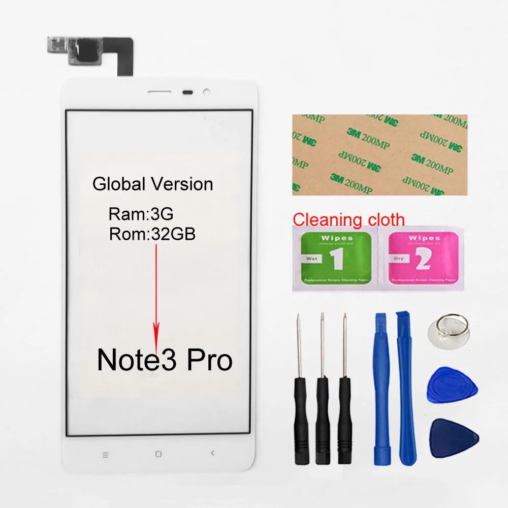 Для Redmi Note 3 5,5 ''сенсорный экран для Xiaomi Redmi Note 3 Pro сенсорный экран дигитайзер сенсор стеклянная панель Замена - Цвет: Note3 Pro White Tool