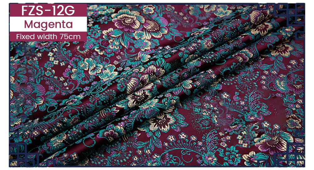 Jacquard Seide Stoff durch die Meter, für Nähen Kleid, Brokat Jacquard Stoff durch Yards für Polster, möbel, Handtaschen – Detail 28