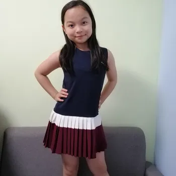 

Children's 2020 summer affordable children's princess dress, exquisite fashion pleated stitching mini dress