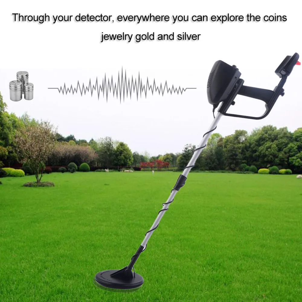 

Metal Detector Portable Light weight Underground Length Adjustable Gold Treasure Metal Finder Hunter Under Shallow Water