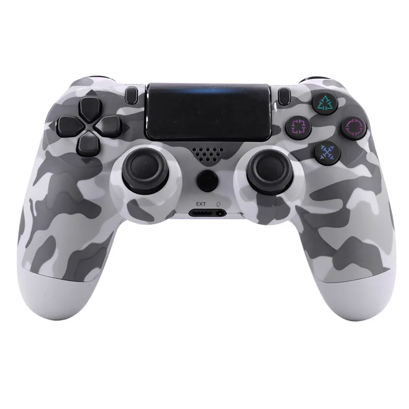 Беспроводной контроллер для PS4 игровой системы Bluetooth 4,0 D джойстик геймпады для playstation 4 PS4 Геймпад - Color: Camouflage Gray