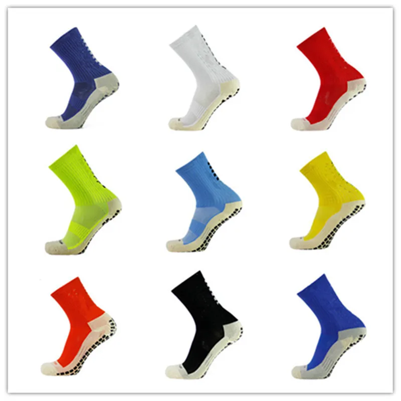 

New Football Socks Anti Slip Soccer Socks Men Sports Socks Good Quality Cotton Calcetines The Same Type As The Trusox 9 Colors